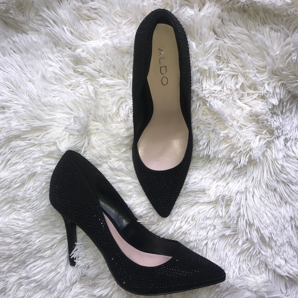 Black Sparkle Aldo Heels